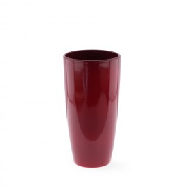 Bloempot donker rood
