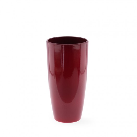 Bloempot donker rood